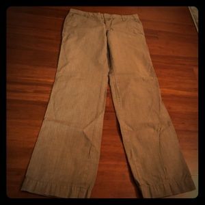 Light brown window pane trousers